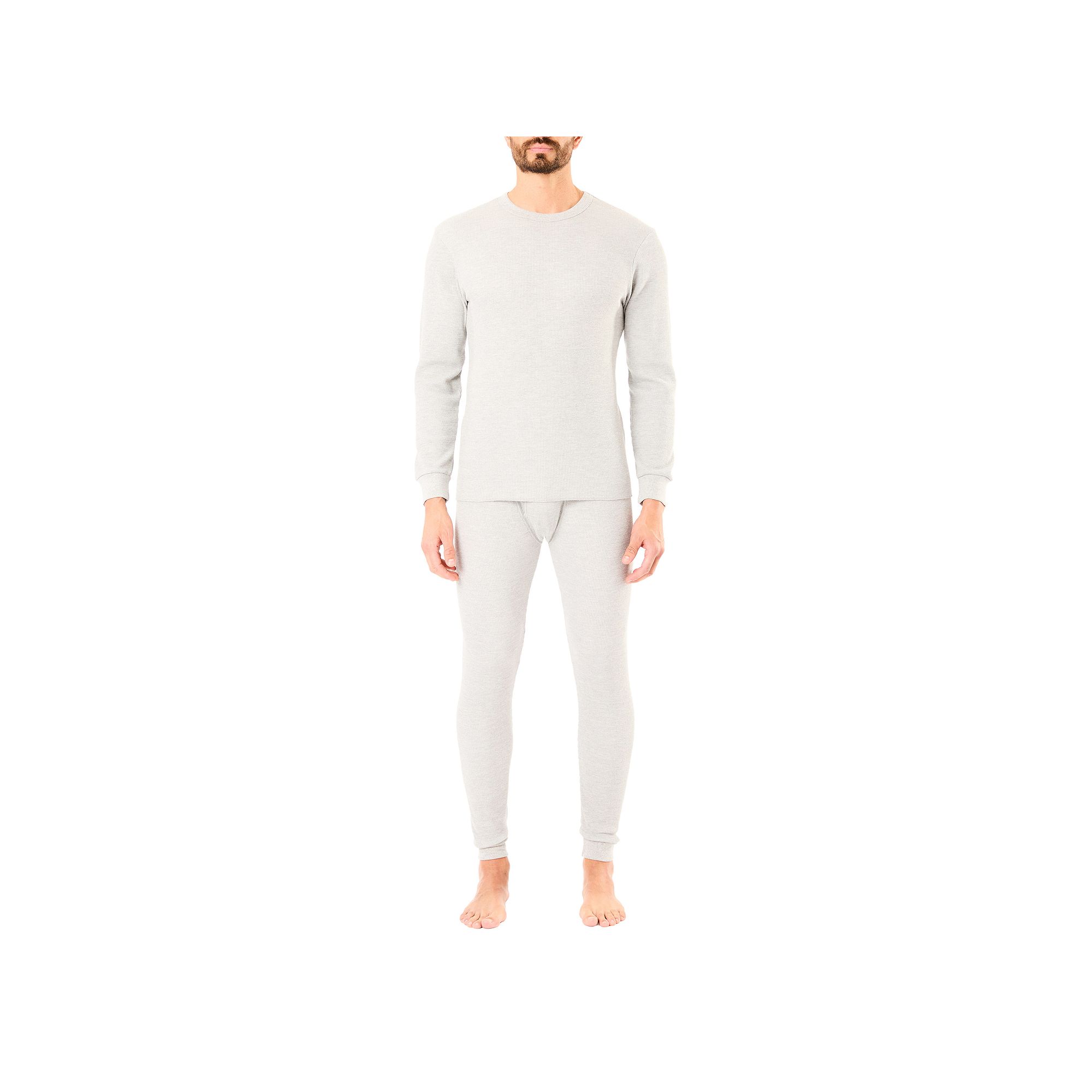 Mens Smiths Workwear 2-piece Thermal Set, Size: Small, Grey Gray