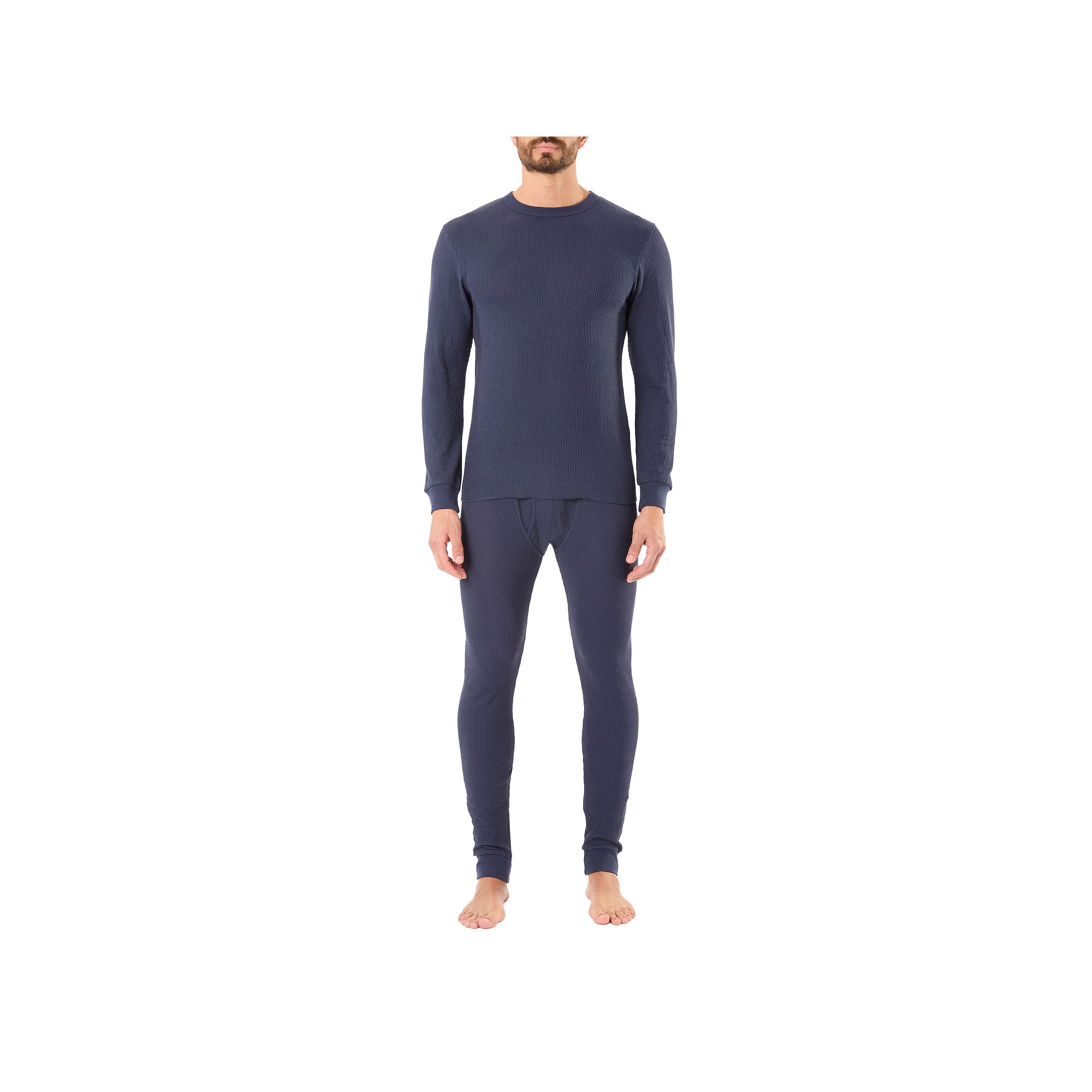 Mens Smiths Workwear 2-piece Thermal Set, Size: Small, Blue