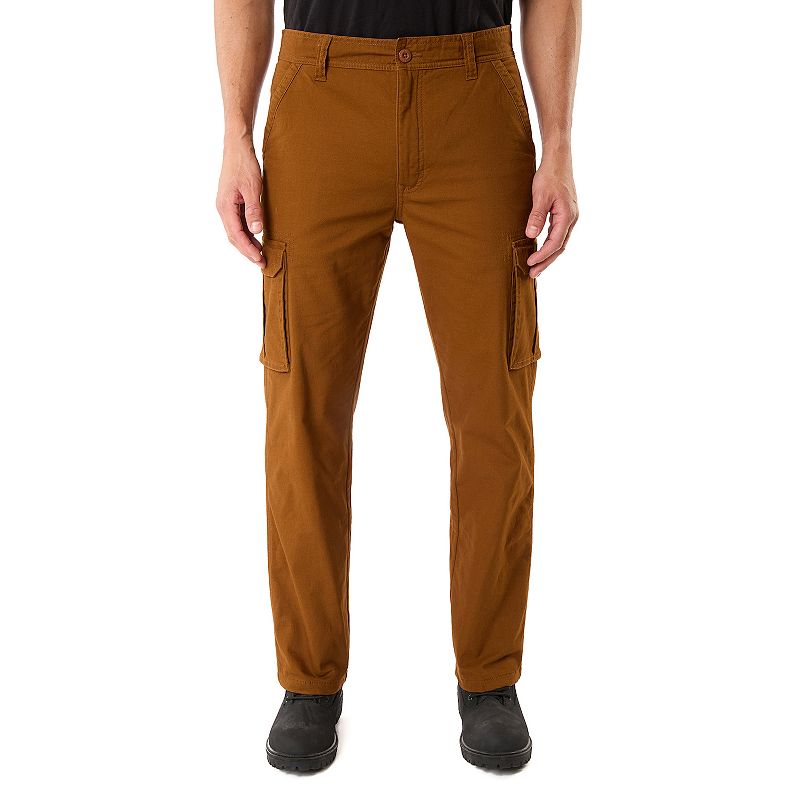 Men's Smith's Workwear Relaxed-Fit Print Fleece-Lined Cargo Canvas Pants