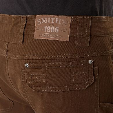 Mens Smith's Workwear Duck Canvas Gusset Utility Cargo Carpenter Pants
