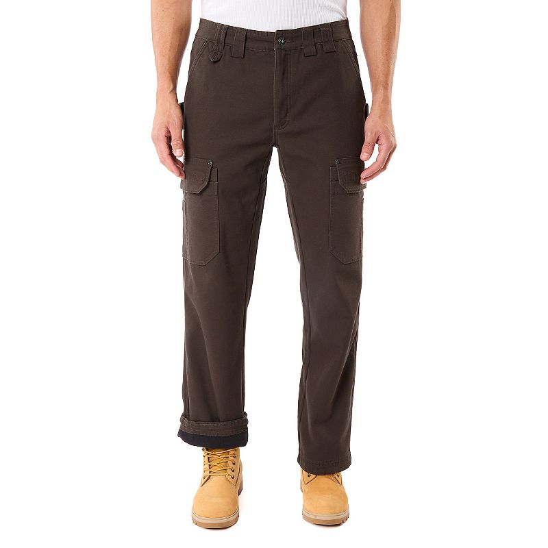 Smith's Workwear Men's Stretch Fit Mid-Rise 5-Pocket Canvas Pants,  Double-Tough Stitching