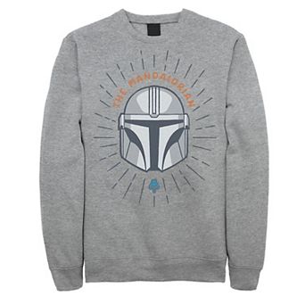Men's Star Wars The Mandalorian Helmet Cartoon Sweatshirt