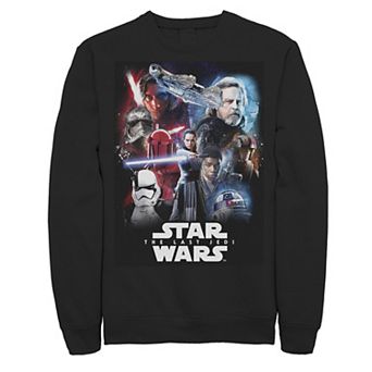 Men's Star Wars Last Jedi Paint Collage Poster Sweatshirt