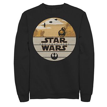 Men's Star Wars: The Last Jedi BB-8 Retro Desert Roll Badge Sweatshirt