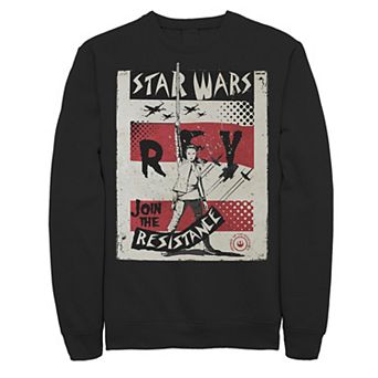 Men's Star Wars Last Jedi Rey Join Resistance Propaganda Sweatshirt