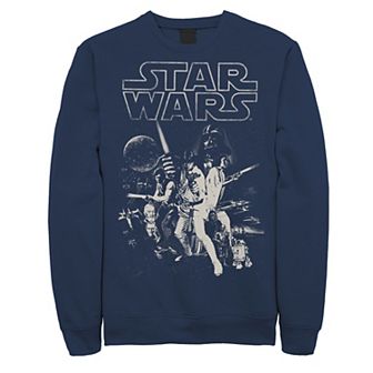 Men's Star Wars Faded Vintage Collage Sweatshirt