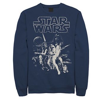 Men's Star Wars Faded Vintage Collage Sweatshirt