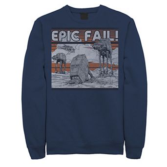 Men's Star Wars AT-AT Walker Epic Fail Meme Sweatshirt