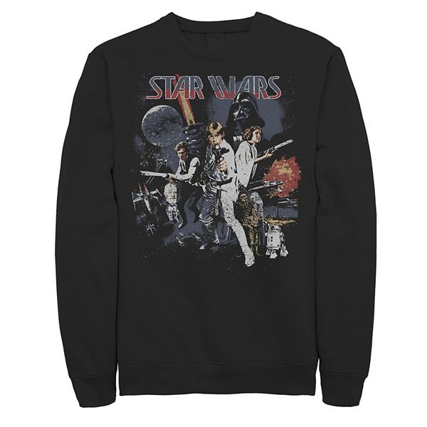 Men's Star Wars Kanji Vintage Movie Poster Sweatshirt