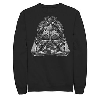 Men's Star Wars Vader Helmet Empire Ship Assembly Sweatshirt