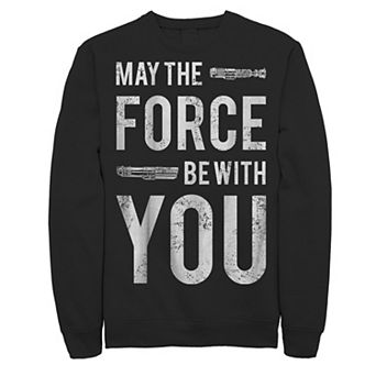 Men's Star Wars Force Be With You Lightsaber Sweatshirt
