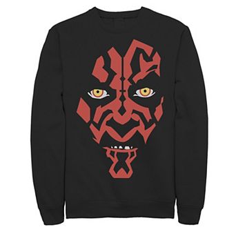 Men's Star Wars Darth Maul Hooded Face Creeping Sweatshirt