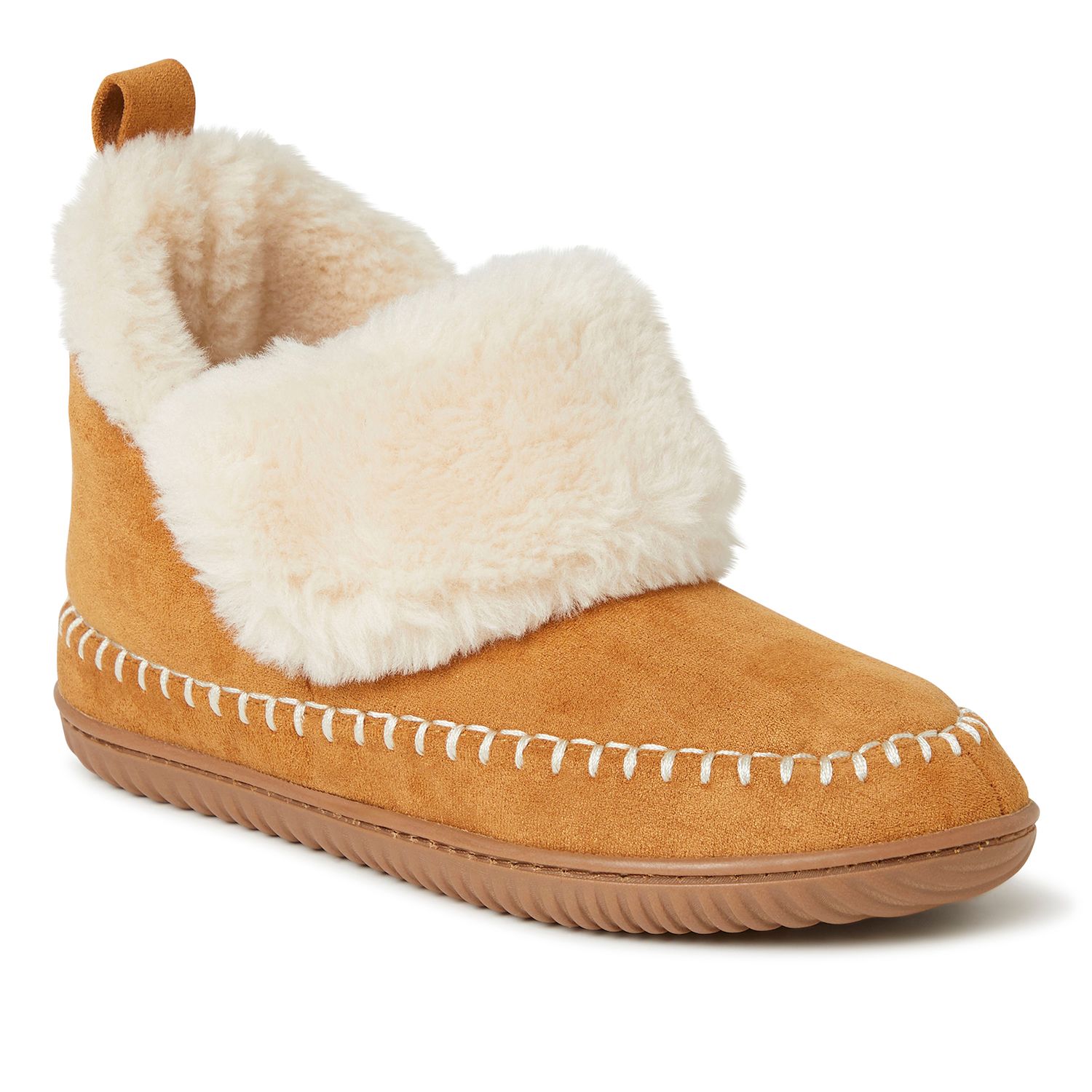 faux fur moccasin slippers