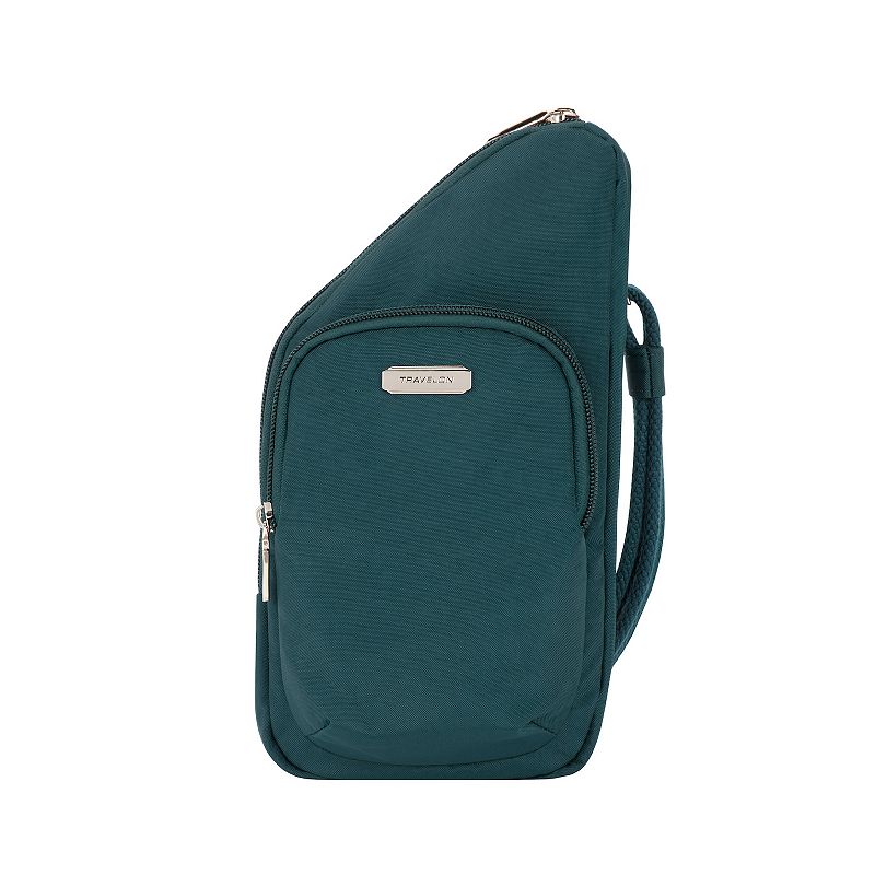 Travelon Anti-Theft Essentials Compact Crossbody Bag, Peacock