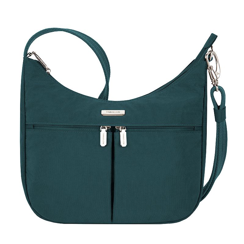 Travelon Anti-Theft Essentials East/West Hobo Bag, Peacock