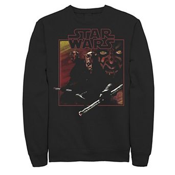Men's Star Wars Darth Maul Classic Movie Square Portrait Sweatshirt