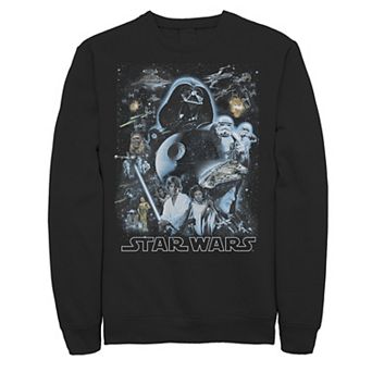Men's Star Wars Galaxy Of Stars Poster Sweatshirt