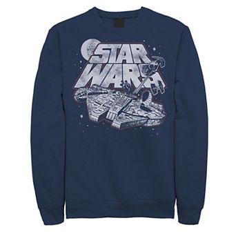 Men's Star Wars Retro Millennium Falcon Stamp Fleece