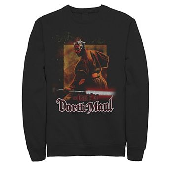 Men's Star Wars Darth Maul The Dark Side Text Poster Sweatshirt
