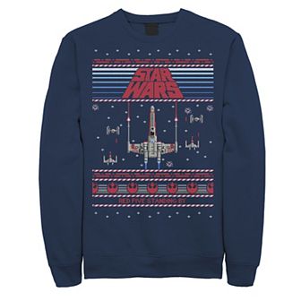 Men's Star Wars Red Five Standing By Ugly Christmas Sweater Sweatshirt
