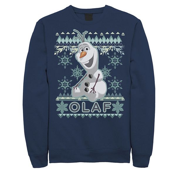 fiets Afzonderlijk lineair Men's Disney's Frozen Olaf Ugly Christmas Sweater Fleece