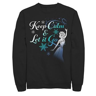Men's Disney's Frozen Elsa Keep Calm & Let It Go Sweatshirt