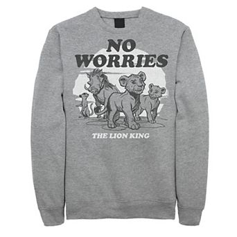 Disney's The Lion King Men's No Worries Group Shot Sweatshirt