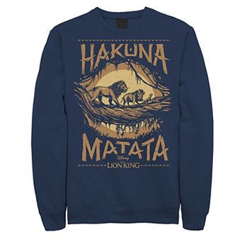 Disney's The Lion King Men's Live Action Hakuna Matata Sunset Sweatshirt