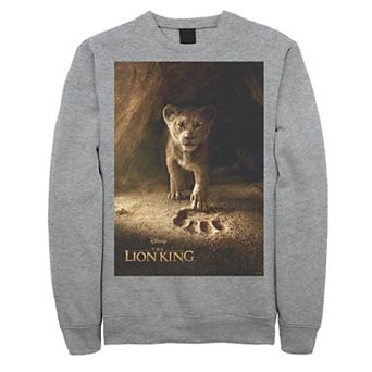 Disney's The Lion King Men's Simba Paw Live Action Movie Sweatshirt