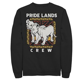 Disney's The Lion King Live Action Simba Nala Men's Pride Lands Crew Sweatshirt