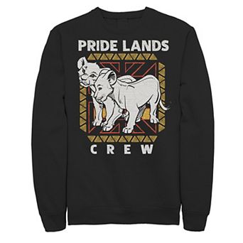 Disney's The Lion King Live Action Simba Nala Men's Pride Lands Crew Sweatshirt