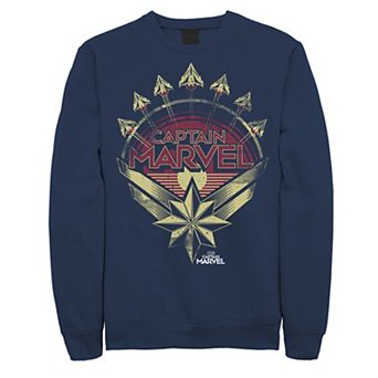Men's Marvel Captain Marvel Badge Logo Sweatshirt