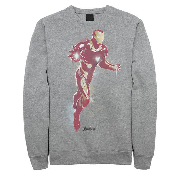 Men's Marvel Avengers: Endgame Iron Man Spray Paint Sweatshirt