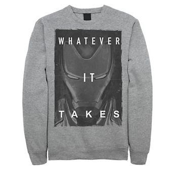 Men's Marvel Avengers Endgame Iron Man Dark Poster Sweatshirt