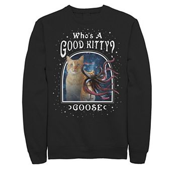 Men's Marvel Captain Marvel Who's A Good Kitty Goose Sweatshirt