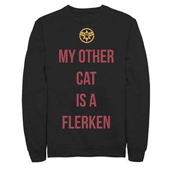 Men's Marvel Captain Marvel My Other Cat Is A Flerken Sweatshirt