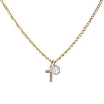 LC Lauren Conrad Short Cross Pendant Necklace
