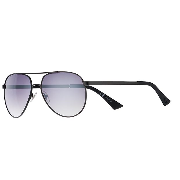 Men's Dockers® Matte Black Smoke Aviator Glasses