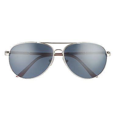 Men's Dockers® Shiny Silver Aviator Sunglasses