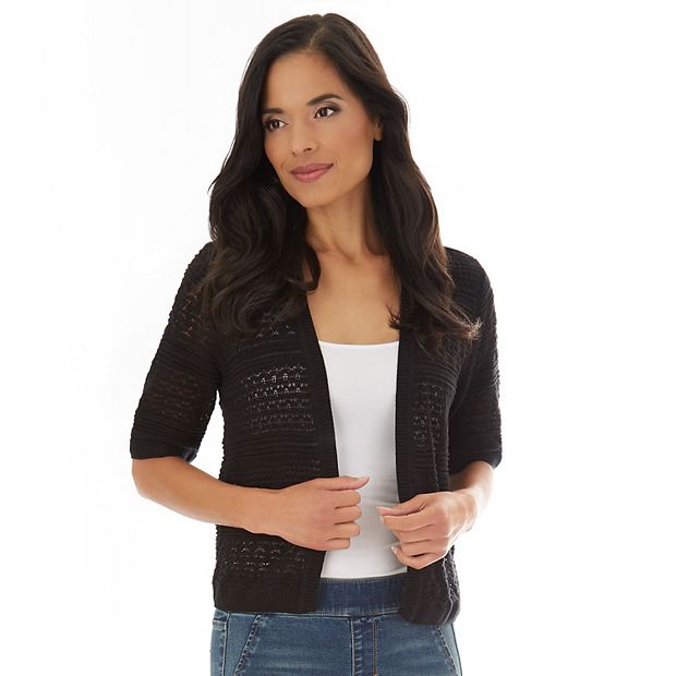 Women s Apt. 9 Pointelle Sweater Shrug