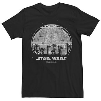 Men's Star Wars Rogue One Palm Tree Death Star Tee