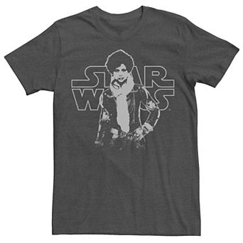 Men's Star Wars Han Solo Val Outline Logo Tee