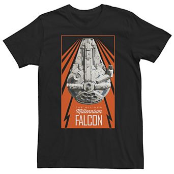 Men's Star Wars Han Solo Movie Retro Falcon Poster Tee