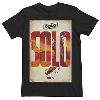 Men's Star Wars Han Solo Movie Release Date Poster Tee