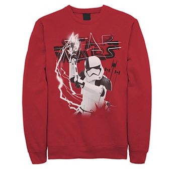 Boys 8-20 Star Wars Last Jedi Stormtrooper Electrical Logo Graphic Fleece Pullover