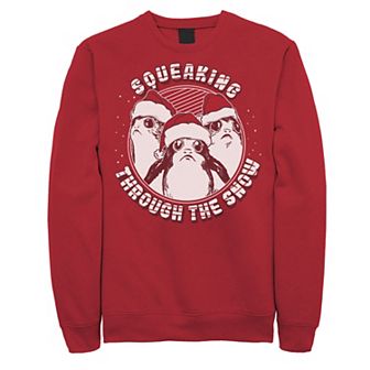 Men's Star Wars Porg Squeaking Through Snow Tee