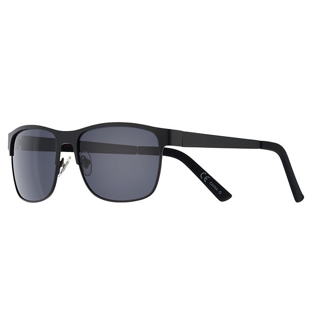 Dockers Men's Polarized Matte Rubberized Sunglasses - Black - Each