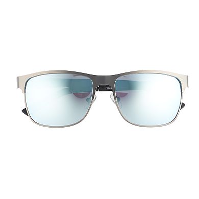 Men's Dockers Rubberized Gunmetal Mirror Sunglasses