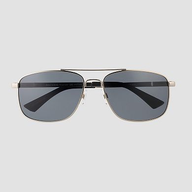 Men's Dockers® Matte Black Single Bridge Sunglasses