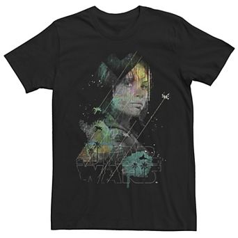 Men's Star Wars Rogue One Jyn Erso Space Stylized Graphic Tee